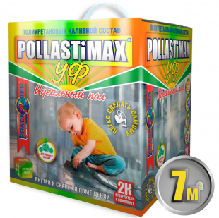 Pollastimax «Идеальный пол» (УФ) полиуретановый УФ-стойкий наливной пол 6,3 кг.