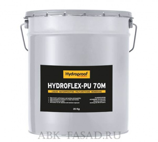  ПОЛИУРЕТАНОВАЯ ГИДРОИЗОЛЯЦИОННАЯ МЕМБРАНА HYDROFLEX-PU 70M 6кг(жидкая резина ПУ 1к)